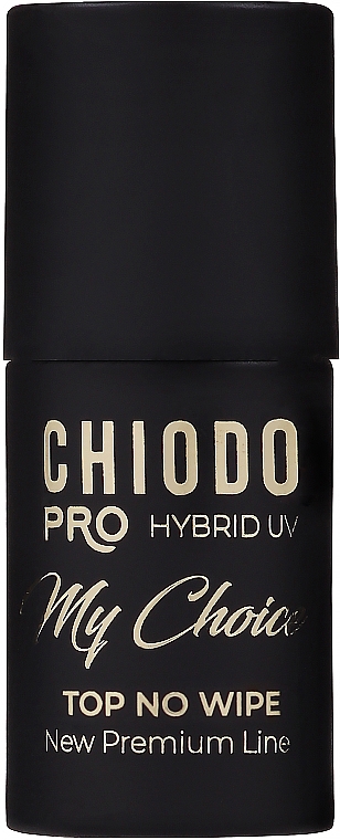Top do lakierów hybrydowych bez przemywania - Chiodo Pro Hybrid UV Top No Wipe My Choice — Zdjęcie N1