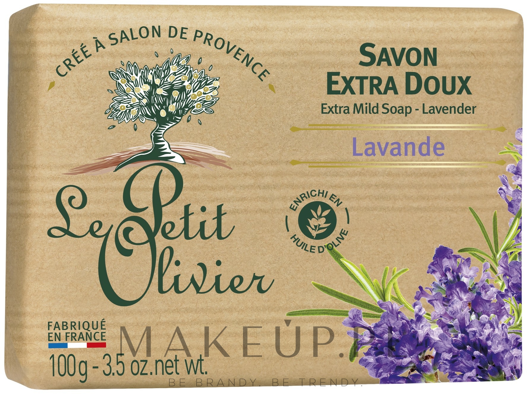 Delikatne mydło kosmetyczne Lawenda - Le Petit Olivier Extra mild soap Lavender — Zdjęcie 100 g