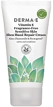 Kup Leczniczy krem nawilżający do rąk z masłem shea - Derma E Vitamin E Fragrance-Free Therapeutic Moisture Shea Hand Cream