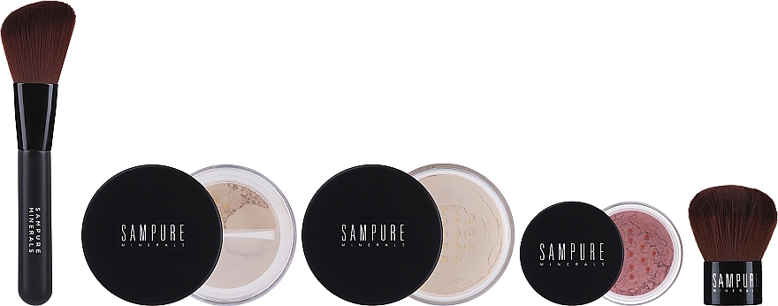Zestaw, 5 produktów - Sampure Minerals Picture Perfect Makeup Set Fair — Zdjęcie N2
