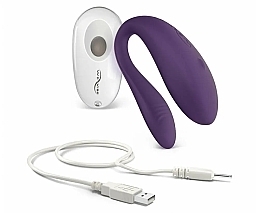 Wibrator dla par z pilotem, fioletowy - We-Vibe Unite Purple — Zdjęcie N3
