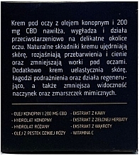 PRZECENA! Krem pod oczy z olejem konopnym i CBD - Cannamea * — Zdjęcie N4