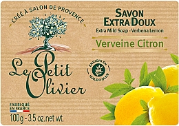 Kup Delikatne mydło kosmetyczne Werbena i cytryna - Le Petit Olivier extra mild soap Verbena and Lemon