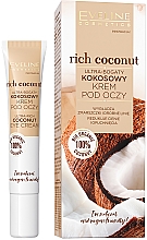 Ultra-bogaty kokosowy krem pod oczy - Eveline Cosmetics Rich Coconut Eye Cream — Zdjęcie N1