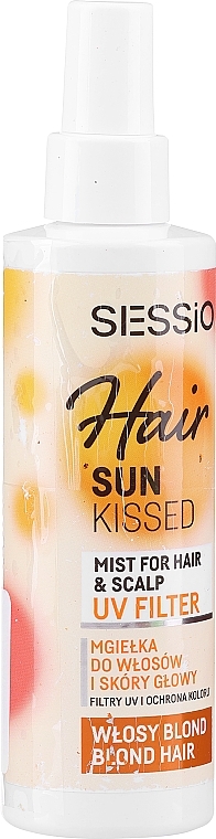 PRZECENA! Mgiełka do blond włosów - Sessio Hair Sun Kissed Mist For Hair And Scalp Blond Hair * — Zdjęcie N1