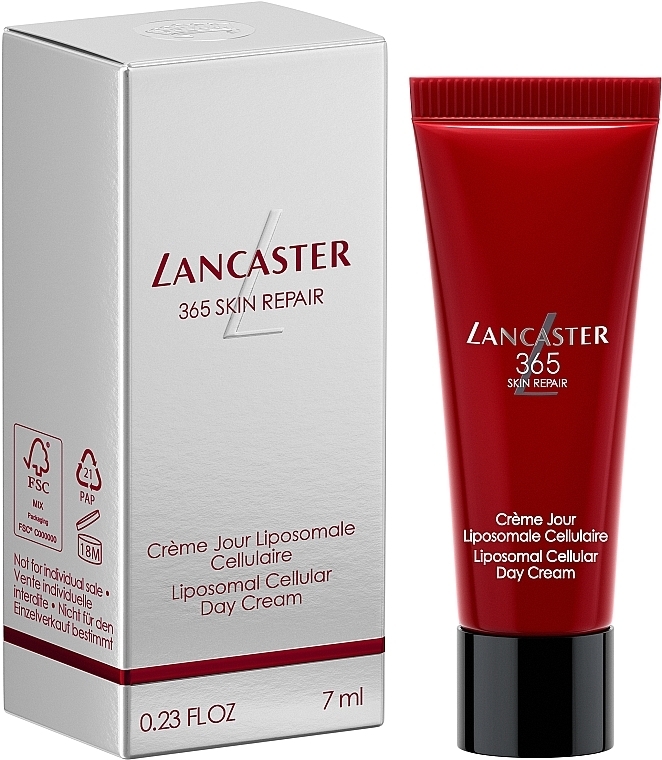 PREZENT! Liposomalny krem do twarzy - Lancaster 365 Skin Repair Liposomal Cellular Krem (mini) — Zdjęcie N1