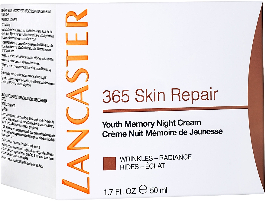 Odmładzająco-regenerujący krem do twarzy na noc - Lancaster 365 Skin Repair Youth Memory Night Cream — Zdjęcie N4