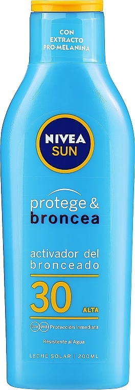 Mleczko do opalania Ochrona i opalanie - NIVEA SUN Protect & Bronze Sun Milk SPF30 — Zdjęcie N1
