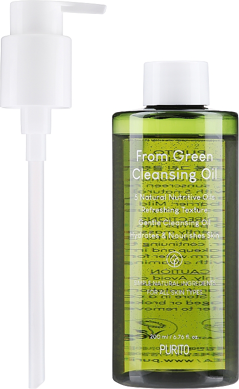 Olejek do mycia twarzy - Purito From Green Cleansing Oil 
