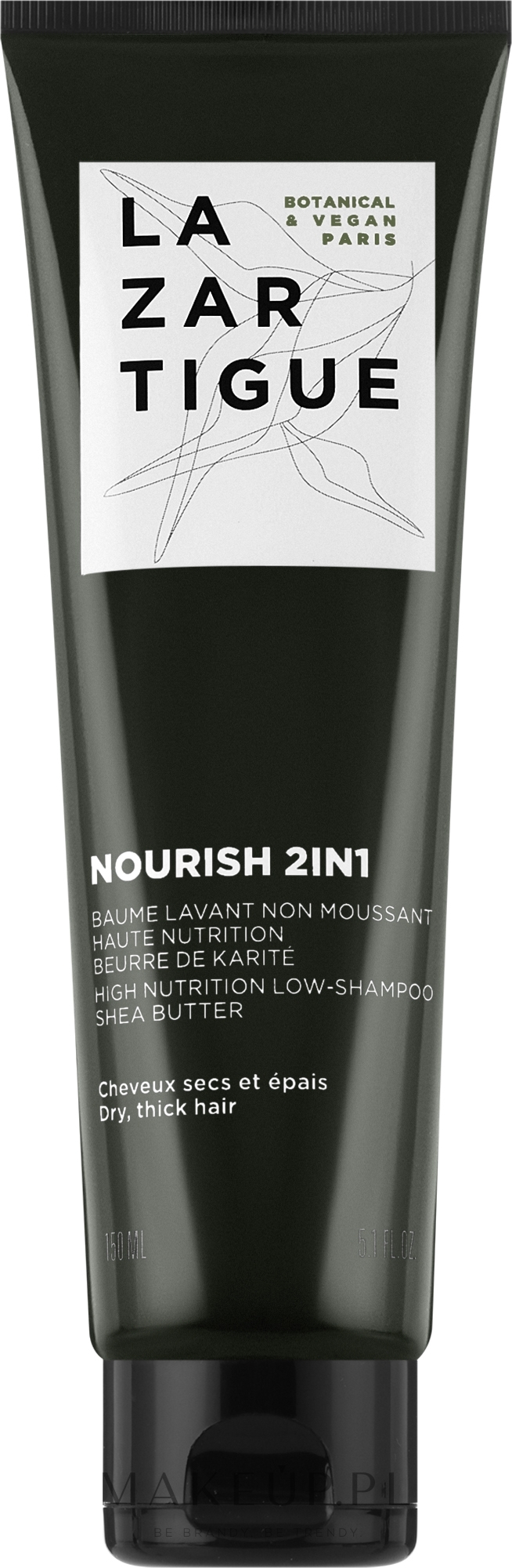 Odżywczy szampon 2 w 1 - Lazartigue Nourish 2in1 High Nutrition Low-Shampoo — Zdjęcie 150 ml