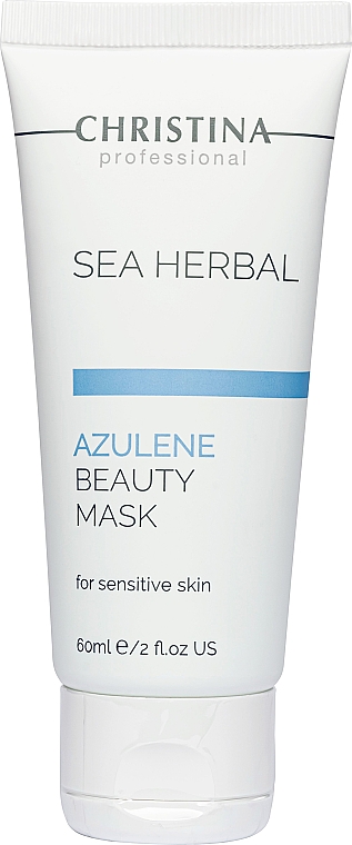 Azulenowa maska upiększająca do skóry wrażliwej - Christina Sea Herbal Beauty Mask Azulene — Zdjęcie N1