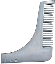 Grzebień do brody, szary - Bifull Professional Roxe Guide Beard Comb — Zdjęcie N1