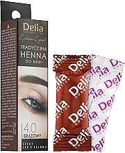 PRZECENA! Tradycyjna henna do brwi (brązowa) - Delia Henna Eyebrow Tint * — Zdjęcie N2