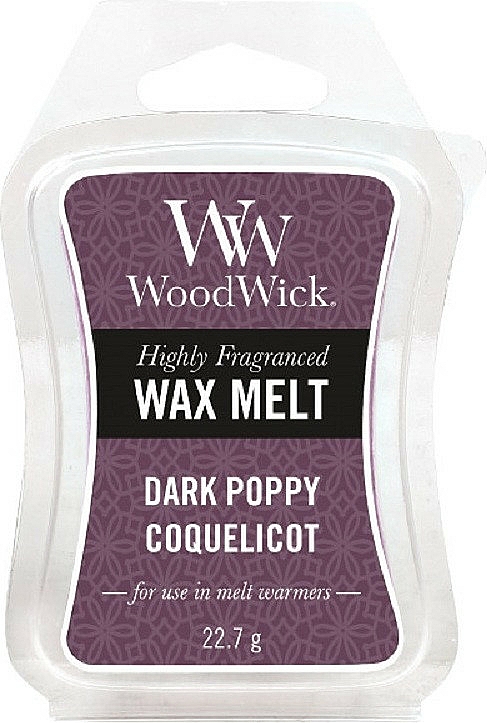 Aromatyczny wosk do kominka - WoodWick Wax Melt Dark Poppy — Zdjęcie N1