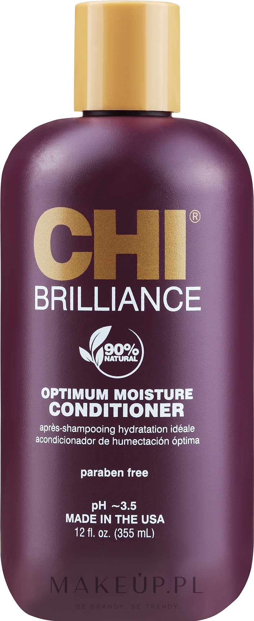 Odżywka do włosów zniszczonych - CHI Deep Brilliance Optimum Moisture Conditioner — Zdjęcie 355 ml