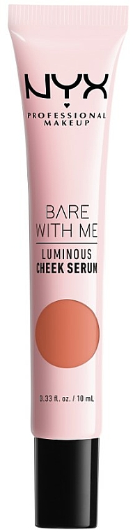 Rozświetlający róż-serum do policzków - NYX Professional Makeup Bare With Me Shroombiotic Cheek Serum
