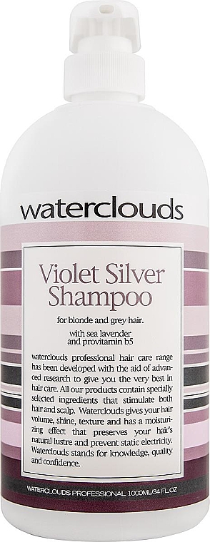 Szampon neutralizujący żółty odcień - Waterclouds Violet Silver Shampoo — Zdjęcie N2