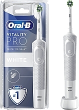 Elektryczna szczoteczka do zębów, biała - Oral-B Vitality Pro x Clean White — Zdjęcie N1