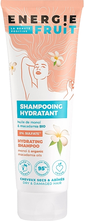 Szampon do włosów suchych i zniszczonych Olej monoi i makadamia - Energie Fruit Monoï & Macadamia Oil Hydrating Shampoo — Zdjęcie N1