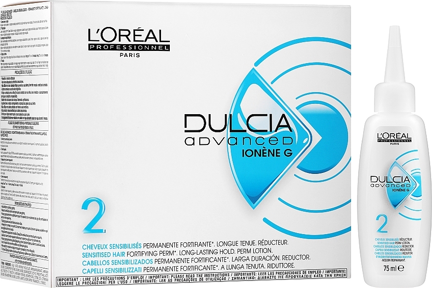 PRZECENA! Płyn do trwałej ondulacji włosów wrażliwych - L'Oreal Professionnel Dulcia Advanced Perm Lotion 2 * — Zdjęcie N3