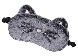Maska do spania w kształcie szarego kota - Ecarla — Zdjęcie N1