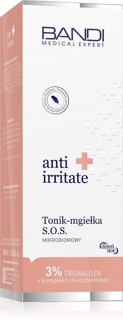 Mikrobiomowy tonik-mgiełka S.O.S. do twarzy - Bandi Medical Expert Anti Irritate — Zdjęcie N3