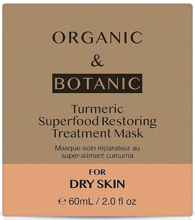 Rewitalizująca maseczka do twarzy z kurkumą - Organic & Botanic Turmeric Superfood Restoring Treatment Mask — Zdjęcie N2