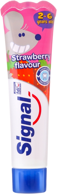 Truskawkowa pasta do zębów dla dzieci - Signal Kids Strawberry Flavor — Zdjęcie N1
