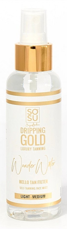 Samoopalacz w sprayu o zapachu arbuza - Sosu by SJ Dripping Gold Wonder Water Light/Medium — Zdjęcie N1