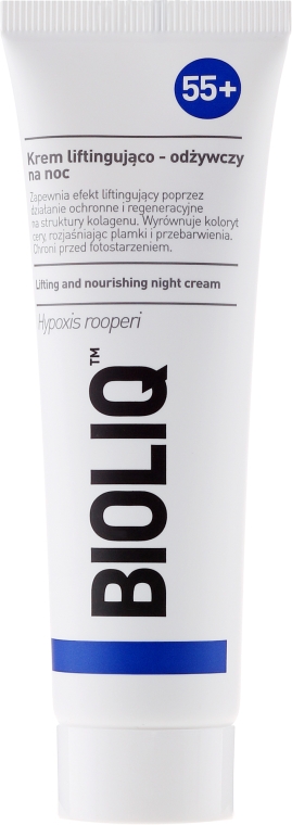 Liftingująco-odżywczy krem do twarzy na noc 55+ - Bioliq Lifting And Nourishing Night Cream — Zdjęcie N2