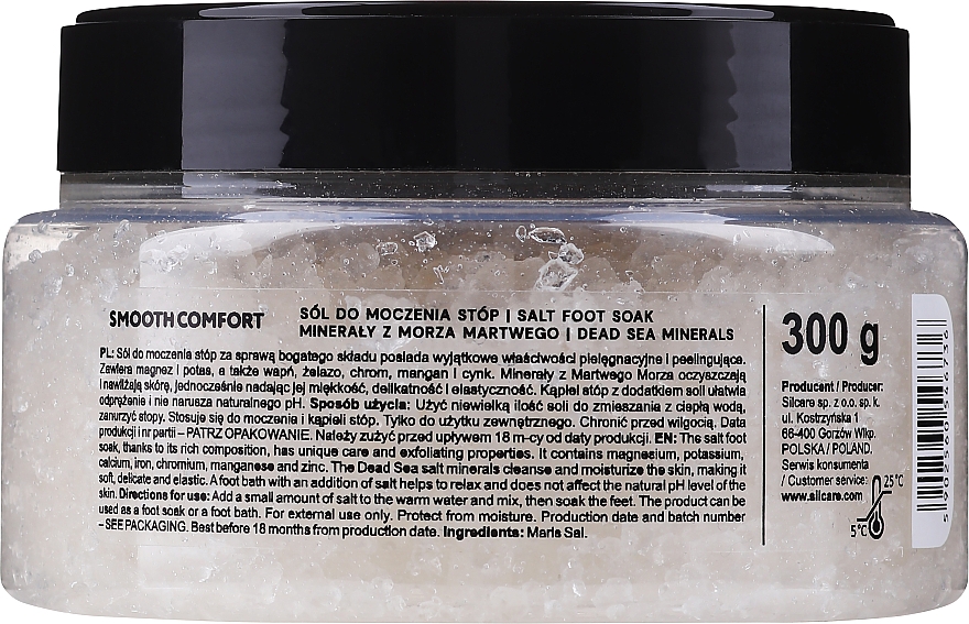 Sól do moczenia stóp Minerały z Morza Martwego - Silcare Nappa Smooth Comfort Salt Foot Soak — фото N2