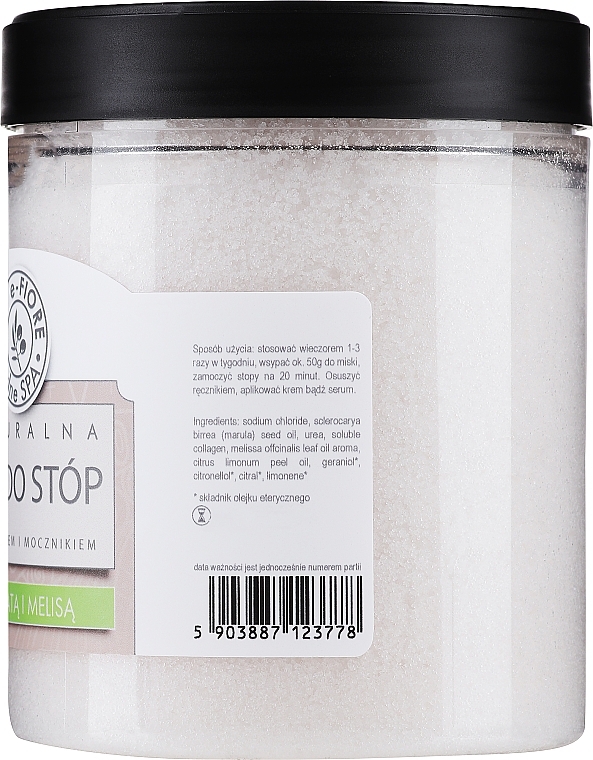 Naturalna sól do stóp Herbata z melisą - E-Fiore — Zdjęcie N2