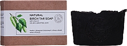 Naturalne mydło dziegciowe w kostce - E-Fiore Tar Soap — Zdjęcie N2