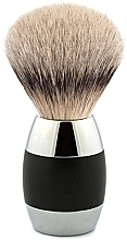 Kup PRZECENA! Pędzel do golenia, czarny chrom - Merkur Silvertip Badger Hair Hair Shave Brush *