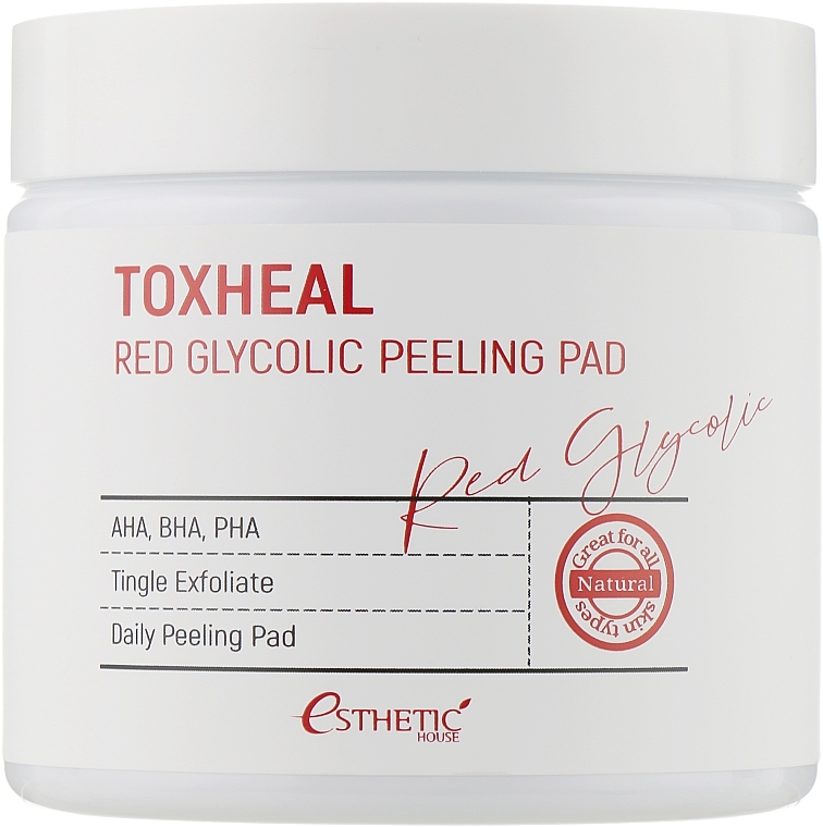 Płatki peelingujące - Esthetic House Toxheal Red Glycolic Peeling Pad — Zdjęcie N2