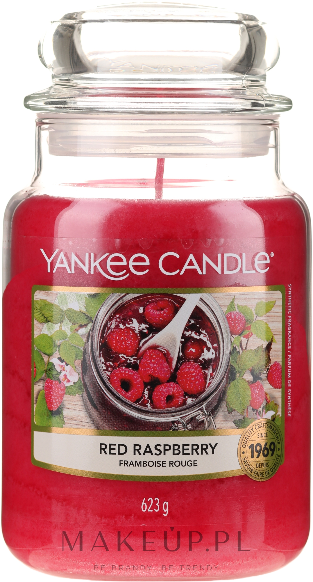 Świeca zapachowa w słoiku - Yankee Candle Red Raspberry — Zdjęcie 623 g
