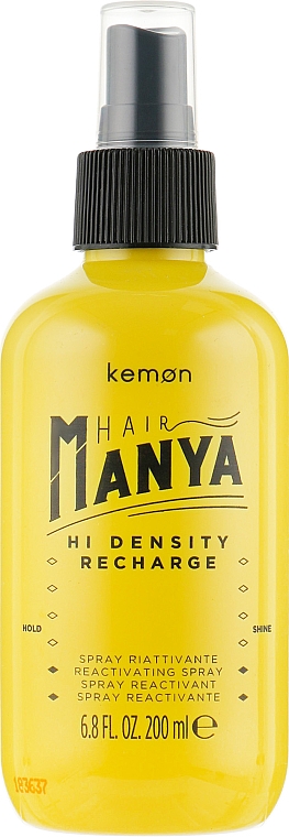 Spray przywracający witalność włosów - Kemon Hair Manya Hi Density Recharge — Zdjęcie N1