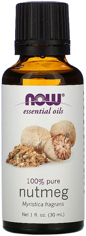 Olejek z gałki muszkatołowej - Now Foods Essential Oils 100% Pure Nutmeg — Zdjęcie N1