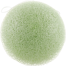 Gąbka do mycia konjac, mini, zielona herbata - Cosmo Shop Konjac Sponge Mini Craft Box — Zdjęcie N1