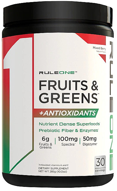 Suplement diety - Rule One Fruits & Greens +Antioxidant — Zdjęcie N1