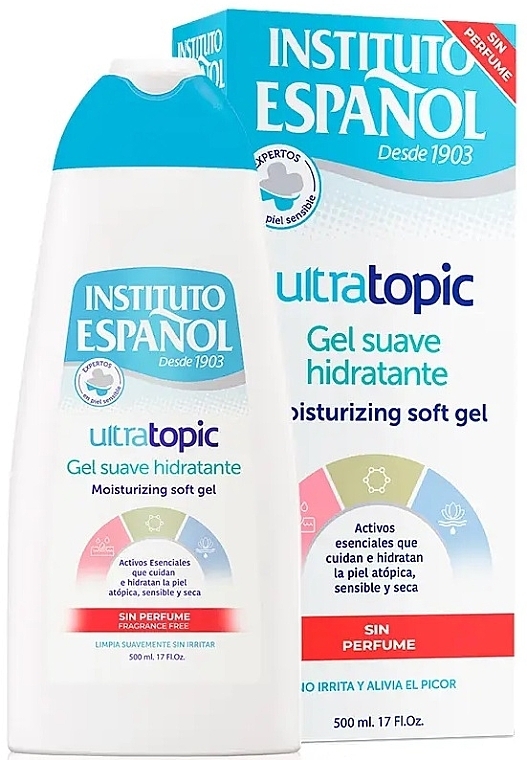 Delikatny, nawilżający żel pod prysznic - Instituto Espanol Ultratopic Soft Moisturizing Gel — Zdjęcie N1