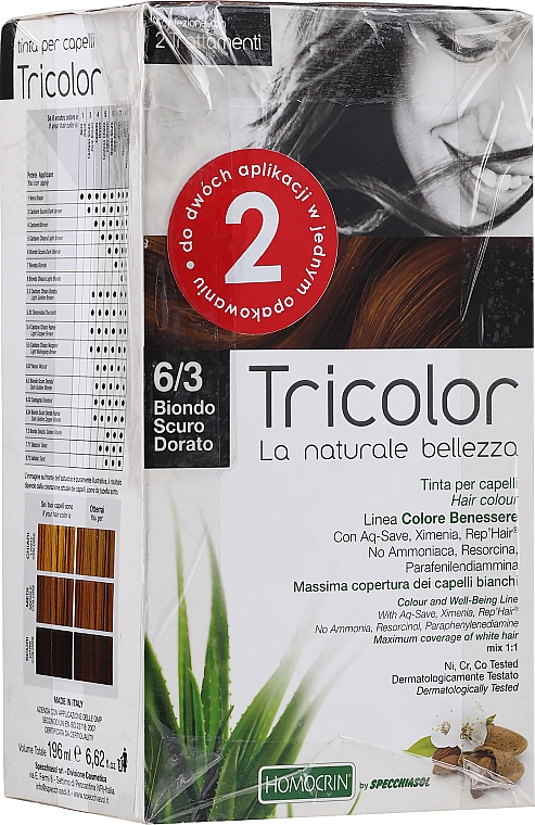 PRZECENA! Farba do włosów - Specchiasol Tricolor * — Zdjęcie N3