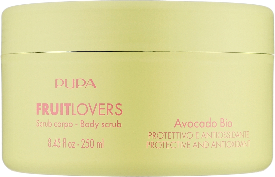 Ochronno-antyoksydacyjny scrub do ciała Bio Awokado - Pupa Fruit Lovers Avocado Bio Body Scrub — Zdjęcie N1