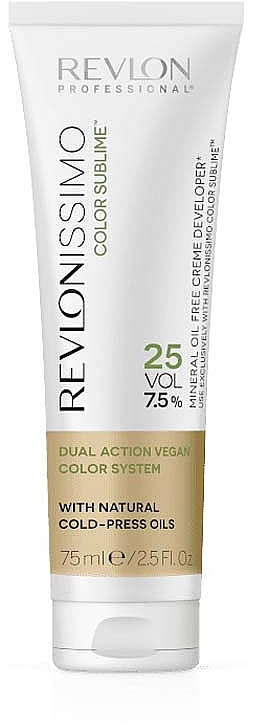 Kremowy środek utleniający 7,5% - Revlon Professional Revlonissimo Color Sublime Vegano Cream Oil Developer 25Vol — Zdjęcie N1