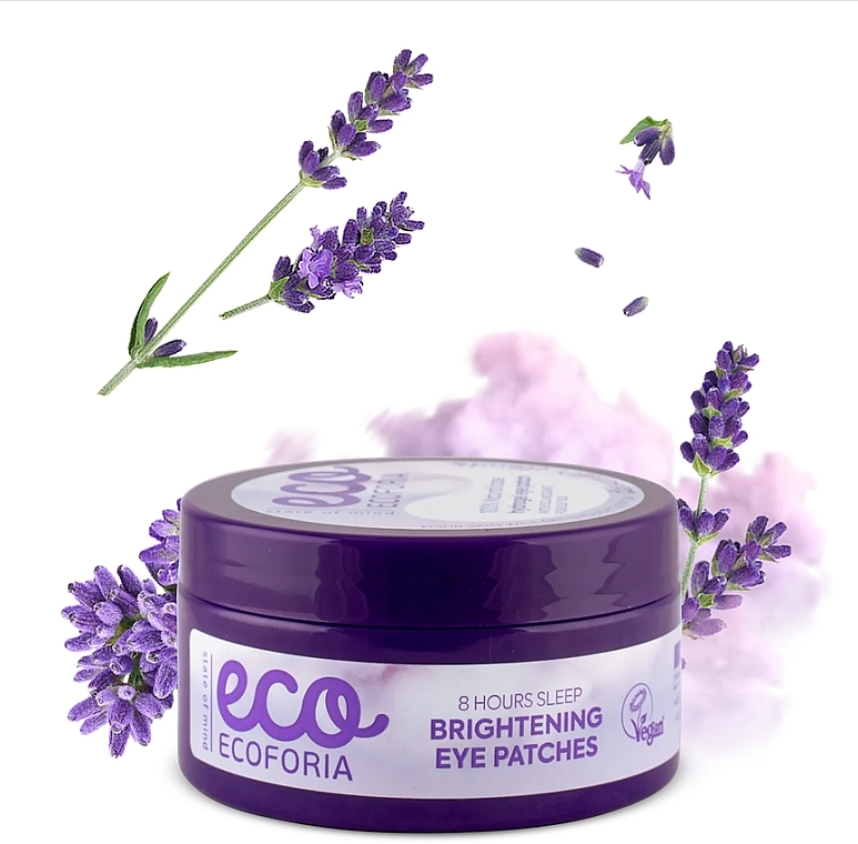 Płatki pod oczy - Ecoforia Lavender Clouds Brightening Eye Patches  — Zdjęcie N1