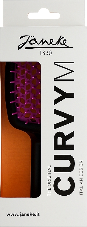 Szczotka do włosów, czarno-różowa - Janeke CurvyM Extreme Volume Brush  — Zdjęcie N2
