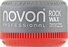 Ultra mocna pomada do włosów - Novon Professional Rock Wax Ultra Strong Hold — Zdjęcie N1