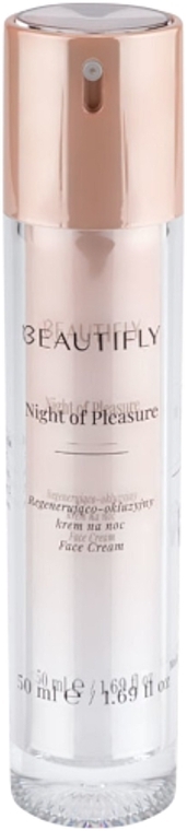 Rewitalizujący krem do twarzy na noc - Beautifly Night Of Pleasure Face Cream  — Zdjęcie N1