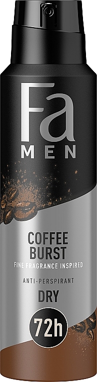 Antyperspirant w sprayu dla mężczyzn - Fa Men Coffee Burst Anti-Perspirant 72H