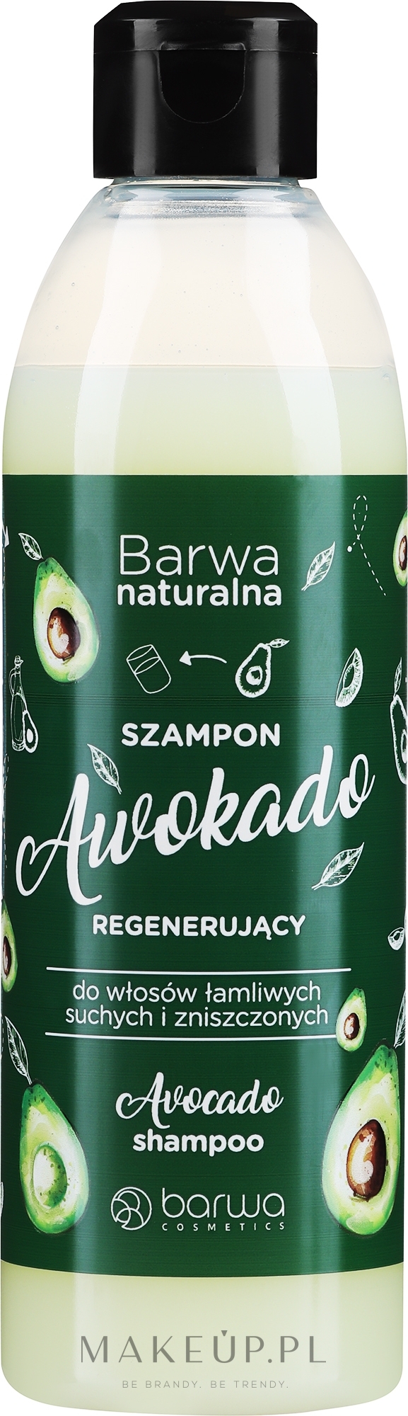 Regenerujący szampon do włosów Awokado - Barwa Avocado Hair Shampoo — Zdjęcie 300 ml